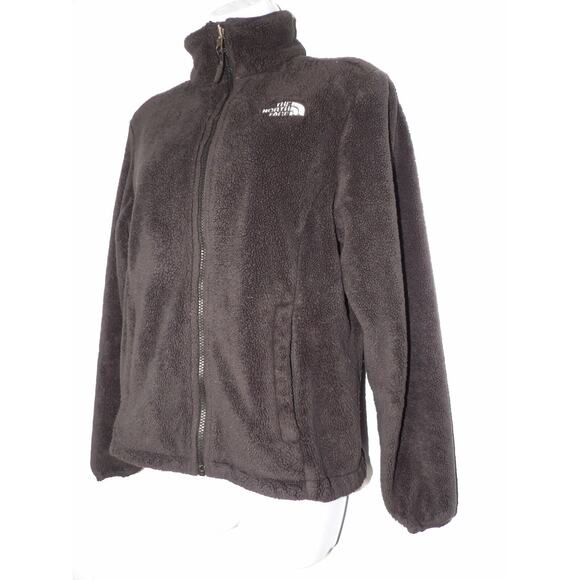 The North Face Fuzzy Fleece Black Womens Small FLAW READ Full Zip - Picture 4 of 11